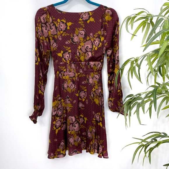NEW Free People Morning Light Mini Dress Sz 0 - Picture 6 of 8
